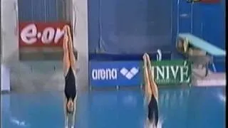 Noemi Batki e Tania Cagnotto - Finale piattaforma sincro 10 m Eindhoven