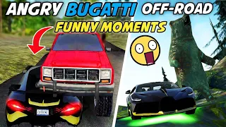 Angry Bugatti divo in off-road😵‍💫||Funny moments😂||Extreme car driving simulator||