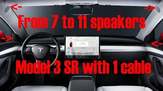 Model 3 SR with 1 cable from 7 to 11 speakers