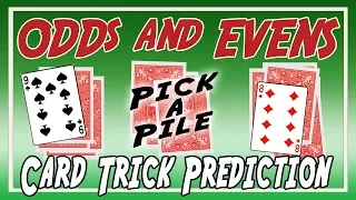 Vintage Classic Card Trick | Close up Card Prediction - Odds and Evens Easy Magic Trick