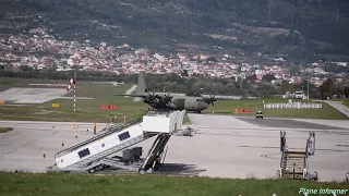 BUMPY! RARE! Royal Air Force Lockheed C-130J Hercules ZH874 Landing at Split Airport LDSP/SPU