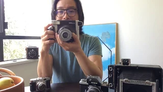 Fuji Instax Wide 300 camera hack mod with a vintage Schneider Kreuznach 105mm F4.5 Radionar lens