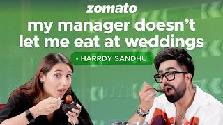 Singer @harrdysandhu Tries Indian Wedding Food | Zomato