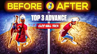 TOP 3 NEW ADVANCE GLOO WALL TRICK LIKE LEGENDS🔥 / JOYSTICK STYLE SECRET GLOO WALL TRICKS🤯⚡