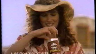 1987 Pringles Lite BBQ Chips Crisps TV Commercial