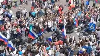 Севастополь 9 Мая 2014 года. Парад Победы. Часть 11 Ночные волки