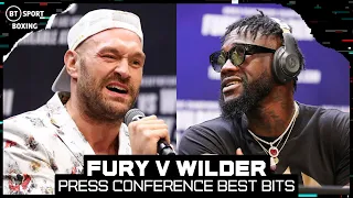 Fury back on the Mic, Wilder silent! Tyson Fury v Deontay Wilder 3 Press Conference highlights