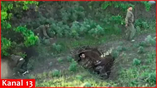 Drone disrupts Russian soldier’s rest, wounded Russian tries to flee from drone following him