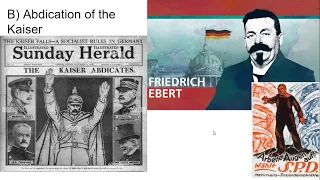 World History - Lesson 9-7: The Weimar Republic