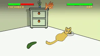 Cat vs Cucumber