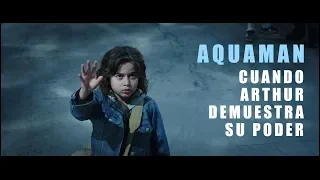 Aquaman - Cuando Arthur habla con los peces y demuestra su poder