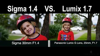 ★★★★★ Sigma 30mm F1.4 DC DN Lens vs Lumix 25m 1.7 (Micro 4/3) on Panasonic GH5 - Examples