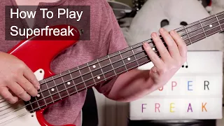 'Superfreak' Rick James Bass Lesson (also bassline for U Can't Touch This)
