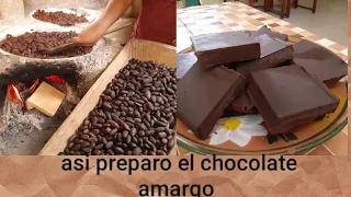 COMO HACER  CHOCOLATE AMARGO