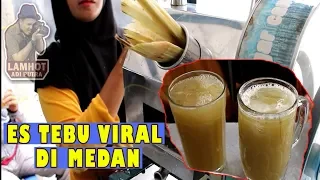 CARA MEMBUAT ES TEBU YANG LAGI POPULER DI MEDAN DAN RESEP ES TEBU TERLARIS~MEDAN STREET FOOD#28