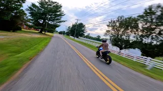 Chasing My Friend's Motorcycle with FPV Drone | RAW | Quadmula F5