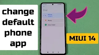 How to change default phone app on Xiaomi or Poco phone MIUI 14 Android 13