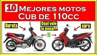 TOP 10 MOTOS 110cc [CUB] 2023 ¿CUAL ES LA MEJOR? Precio/Calidad - 0KM ✅