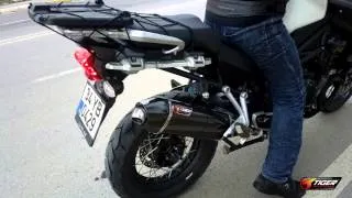 TRIUMPH TIGER 1200 EXPLORER 2014 TIGER EXHAUST EGZOZ SOUND / FLYBY