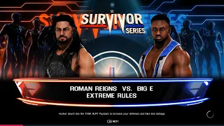 WWE Survivor Series 2021 Big E vs Roman Reigns Universal Championship Match 2K20