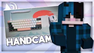 Modded Keyboard + Mouse Sounds ASMR Handcam w/ lofi | Hypixel Bedwars