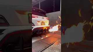 Kona Dragon mode (without slow mode)  #automobile #flame #dyno #racing #tuning #hyundai #kona