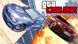 НЕБЕСНЫЕ ТРАМПЛИНЫ В GTA 5 ONLINE (ГОНКИ + УГАР) #14