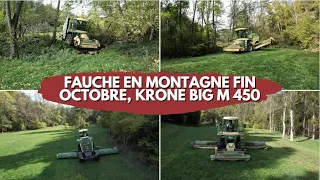 Une fauche en montagne fin octobre, Krone Big M 450