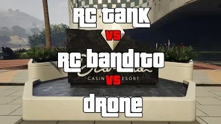 RC Tank vs RC Bandito vs Drone | GTA Online