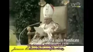 Inauguracja pontyfikatu Jana Pawła II - Rzym 1978 (napisy PL)