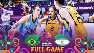 Brazil v Argentina | Full Basketball Game | FIBA Women's AmeriCup 2023