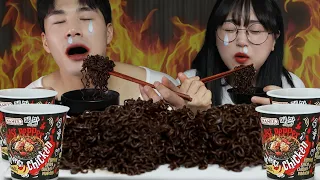 Ghost Pepper Noodles Challenge with My Friend🔥Mukbang Asmr