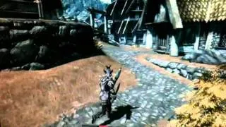 Skyrim Whiterun Massacre 101 dmg Glass Swords Full Dragonscale armor