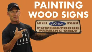 How to PAINT a Wood Sign Quick & Easy