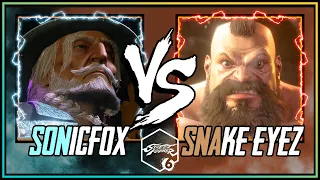 SF6 ➣ SONICFOX ( JP ) VS SNAKE EYEZ ( ZANGIEF ) 4K ACTION