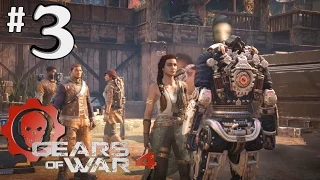 GEARS OF WAR 4 VILLAGE DEFENCE - GoW4 Walkthrough Part 3 - Xbox One Gameplay