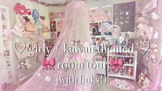 🎀♡ my girly + kawaii themed room tour ♡🎀