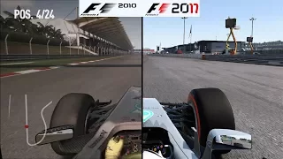 F1 Game Comparison (2010 - 2017 Sepang (Malaysia) Hotlaps)