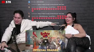 Well that took a turn!  Waleska & Efra react to Badhaai Ho Trailer