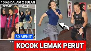 AEROBIK KOCOK LEMAK PERUT | SENAM 10 KG PENURUNAN BERAT BADAN