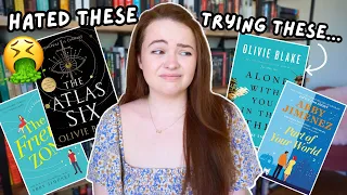 giving authors I HATE a second chance 😨 READING VLOG