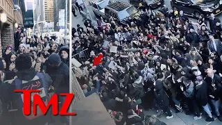 The Weeknd Gets Mobbed By Fans Leaving Colbert Show | TMZ