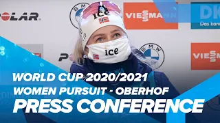 Oberhof World Cup 5 Women Pursuit Press Conference