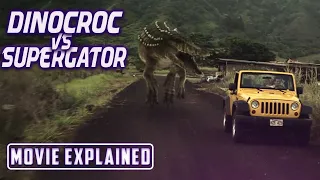 Dinocroc vs Supergator (2010) Movie Explained in Hindi Urdu | Crocodile  Movie