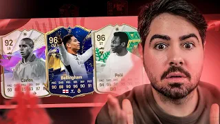 PELÉ 96 E ROBERTO CARLOS FUTURO CRAQUE COM O BELLIGOL! FUT DRAFT - EA SPORTS FC 24