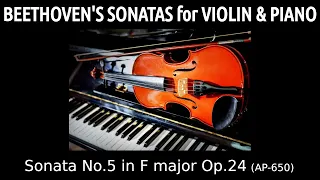 Beethoven - Sonatas for Violin and Piano - Sonata No. 5 in F major, Op. 24 - Piano AP-650