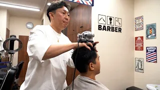 Shampoo, head spa, shaving, and massage at ``Kami Kukan Ishikawa,'' a family salon Barber Shop ASMR