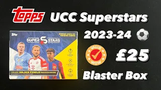 Topps Superstars 2023-24 UCC Blaster Box Rip! Great value football soccer card for £25