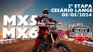 MX5 MX6: Campeonato Paulista de MX 2024: 2ª etapa Cesário Lange