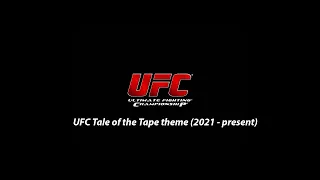 UFC Tale of the Tape theme (2021 - present)